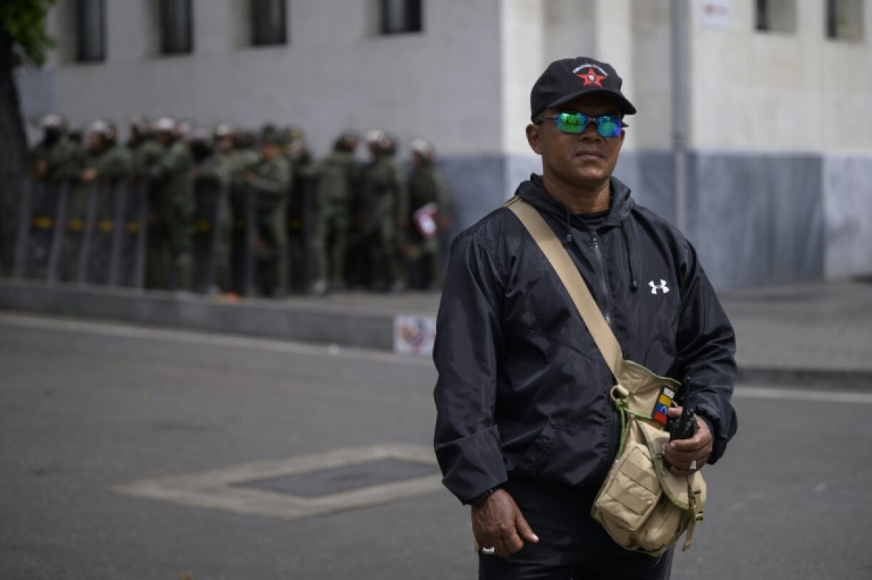 Teodoro Cortez, second commander of the 'Catedral Combativa,' a pro-government group known as a