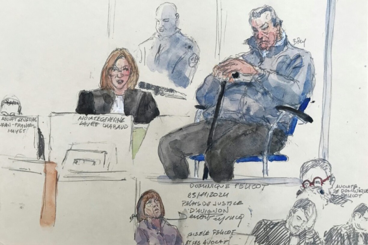 Defence lawyers have sought to shift the blame on Dominique Pelicot, the main victim's ex-husband (right)