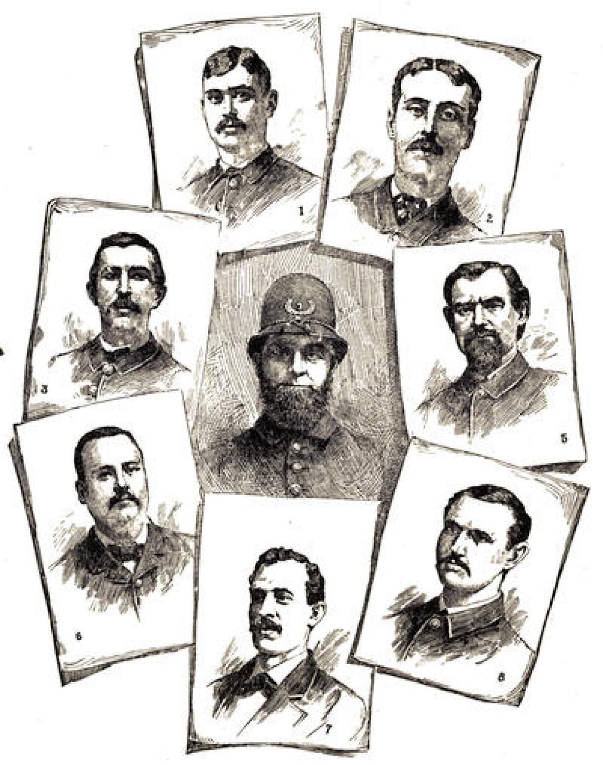 Chicago Police Department Officers Killed in the Haymarket Riot.