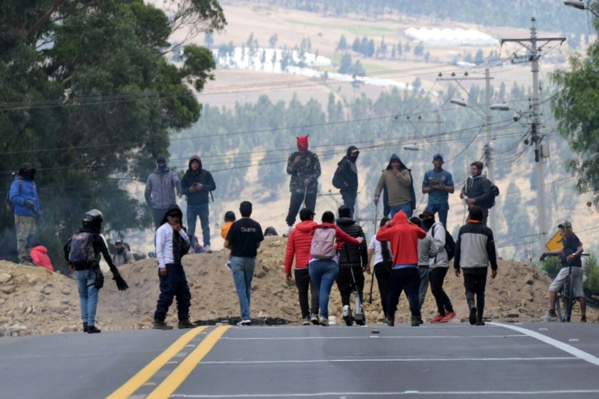 Hundreds of Indigenous Ecuadorans have come out in protest against a fuel price hike in defiance of a state of emergency declared by the president