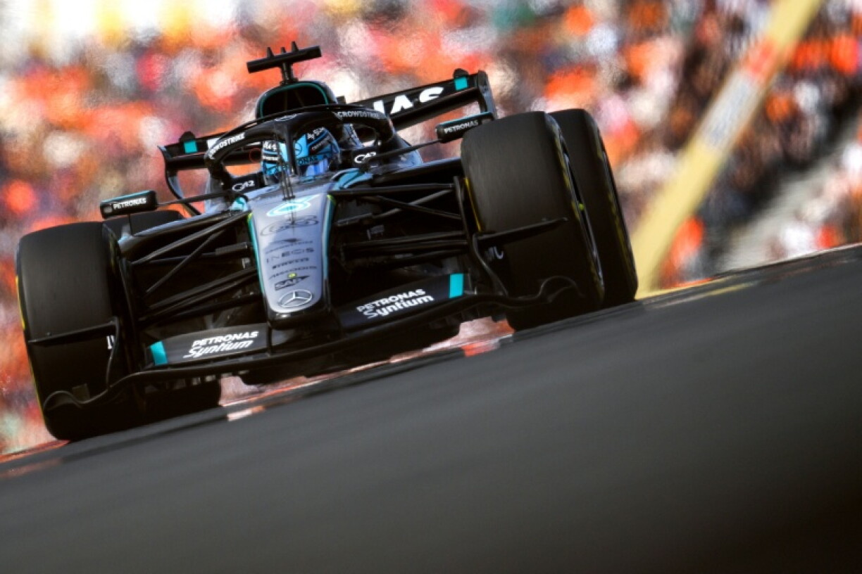 Le Britannique George Russell vainqueur de la course sprint du Grand Prix de F1 des Pays-Bas, le 22 août 2026 à Zandvoort