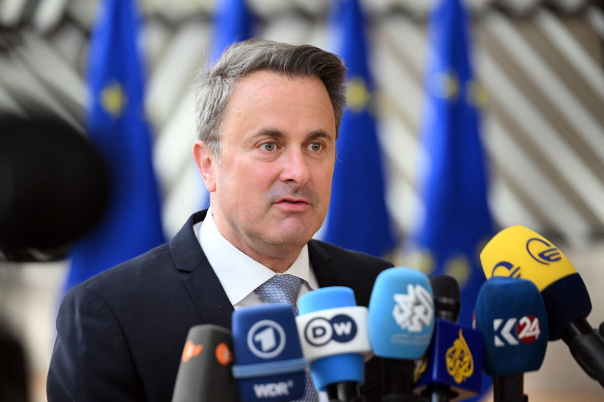 De Lëtzebuerger Ausseminister Xavier Bettel bei engem EU-Conseil am Mäerz 2026 zu Bréissel.