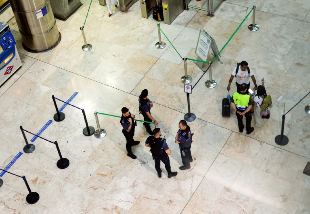 Airport security have orders to prevent anyone without a boarding pass trying to enter after 9pm