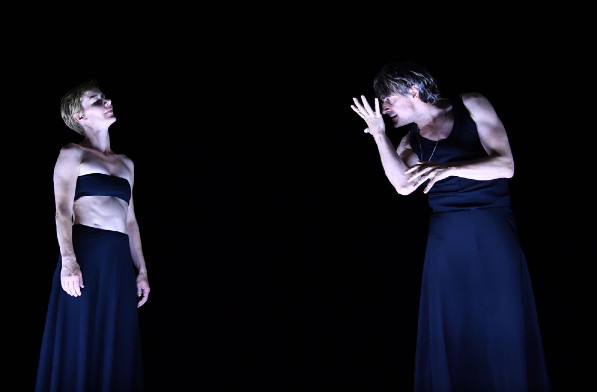 D'Sandra Hueller an de Jens Harzer bei enger Prouf fir