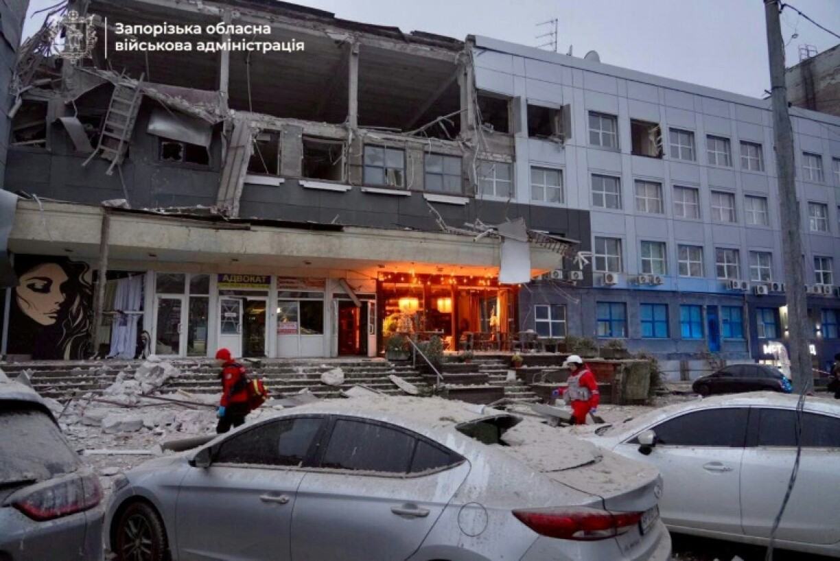 Emergency services said the Russian strike hit a private medical facility