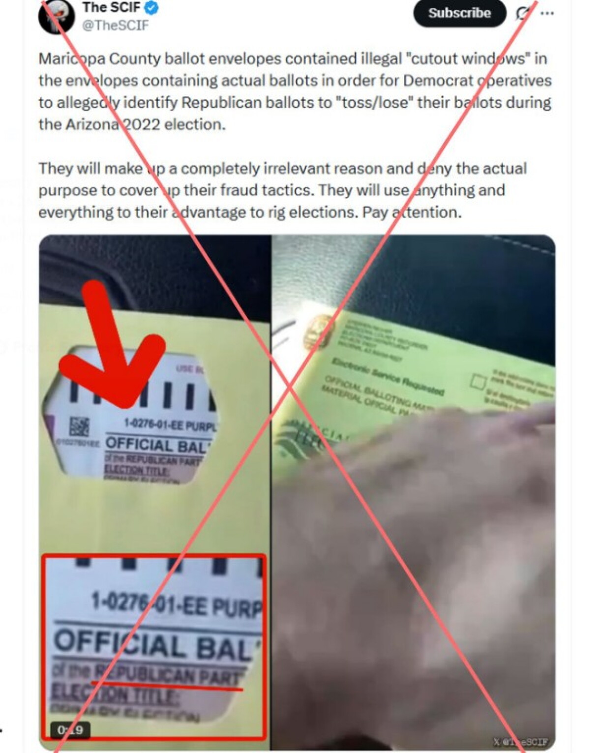 Screenshot of an X post captured on May 28, 2026