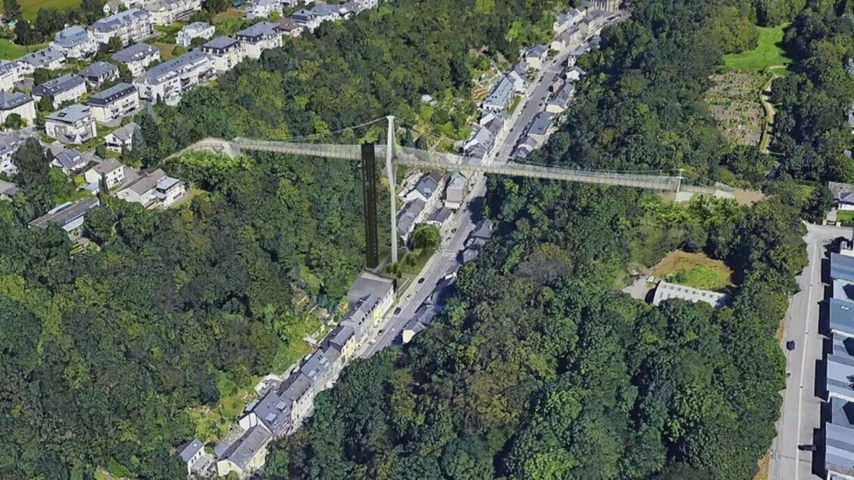 Simulation of the new bridge.