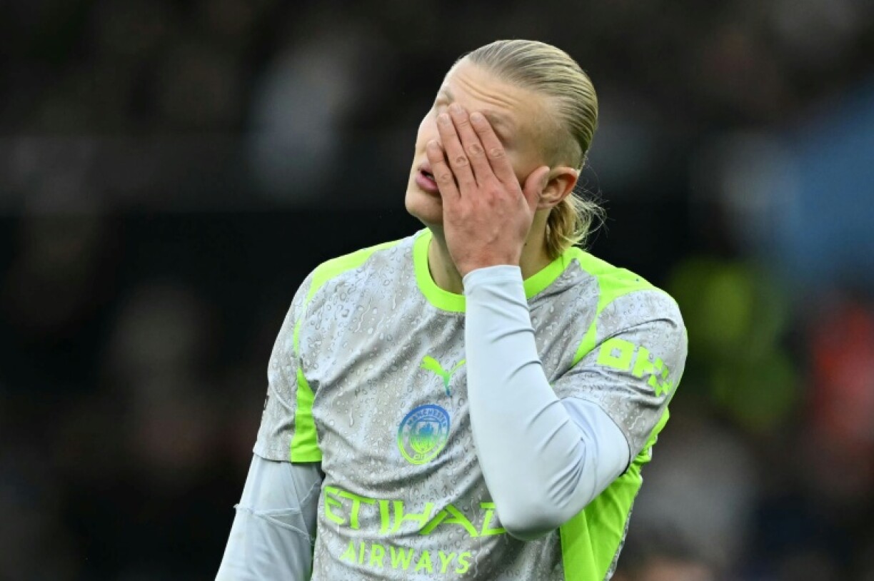 Erling Haaland's 12-game scoring streak came to an end against Aston Villa
