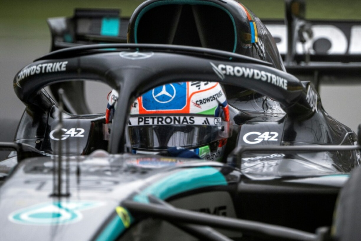 Le pilote italien de Mercedes Kimi Antonelli participe au GP du Canada sur le circuit Gilles-Villeneuve à Montréal, le 24 mai 2026