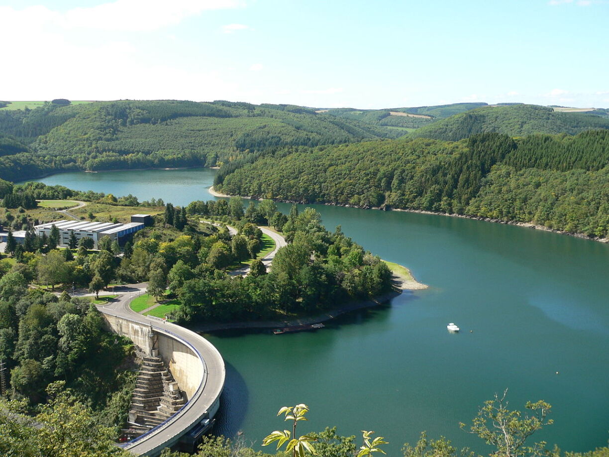 Le barrage d'Esch-sur-Sûre.