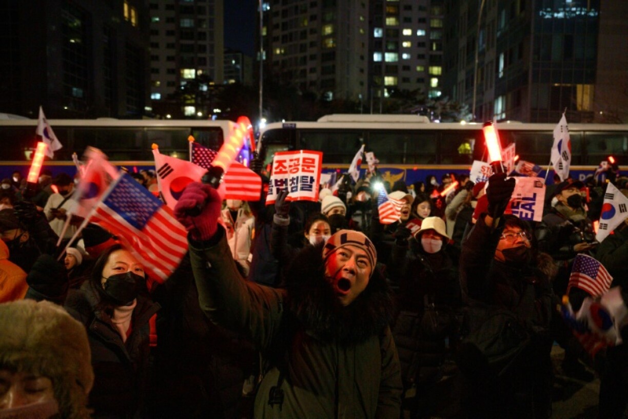 The president's backers have claimed he was justified in imposing martial law due to election fraud, for which they present no evidence
