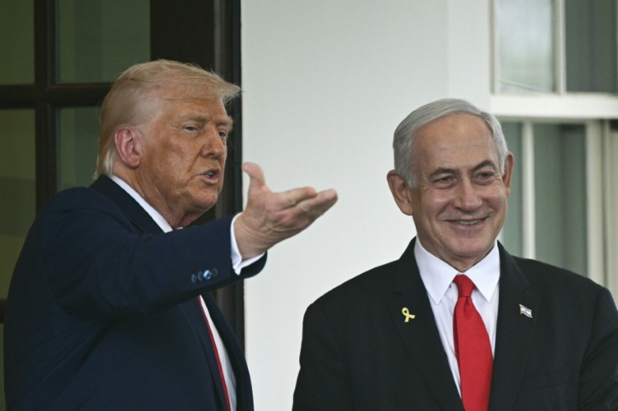 Trump and Netanyahu at the White House in April