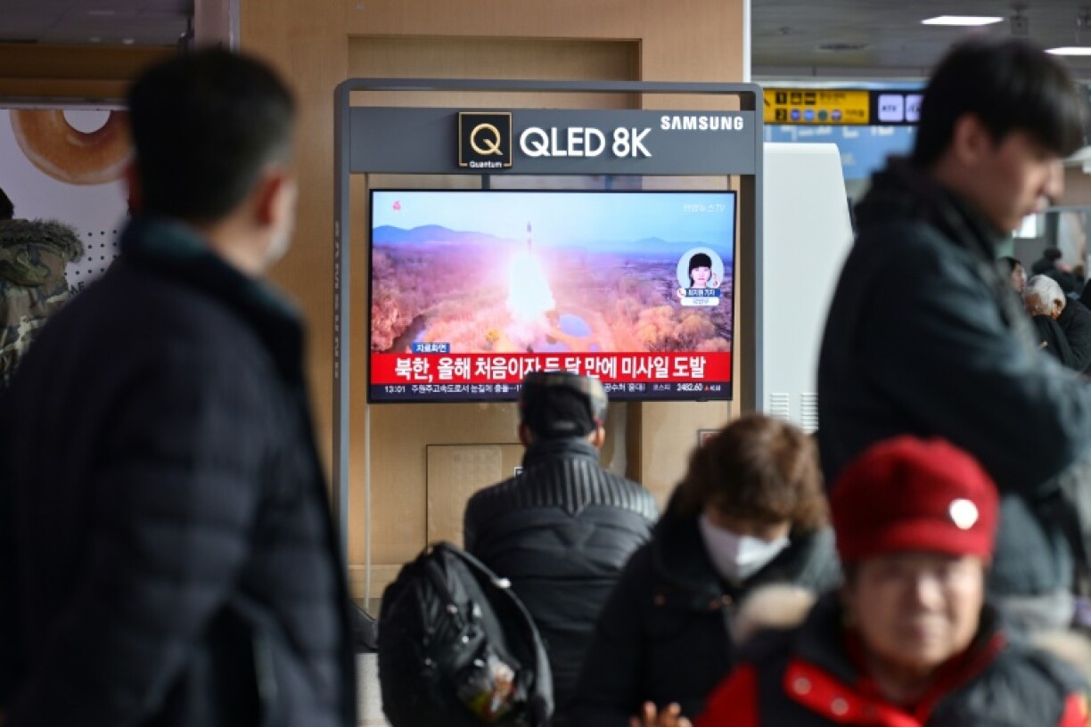 North Korea on Monday fired a ballistic missile into the sea just as US Secretary of State Antony Blinken was holding meetings in Seoul