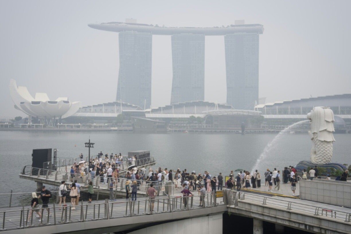 Haze from fires burning in Indonesia has clouded Singapore and other parts of the region