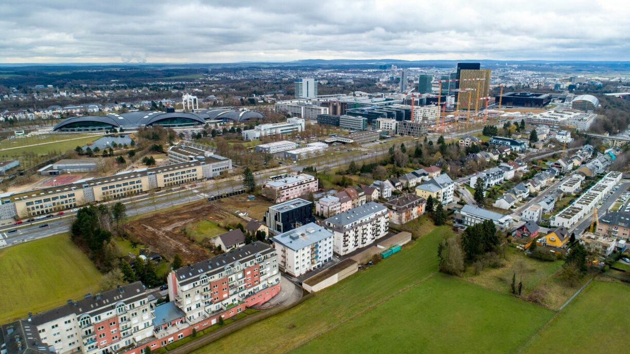 Marqué par une volonté d'attirer des résidents, le Kirchberg pourrait voir sa population quadrupler d'ici vingt ans.