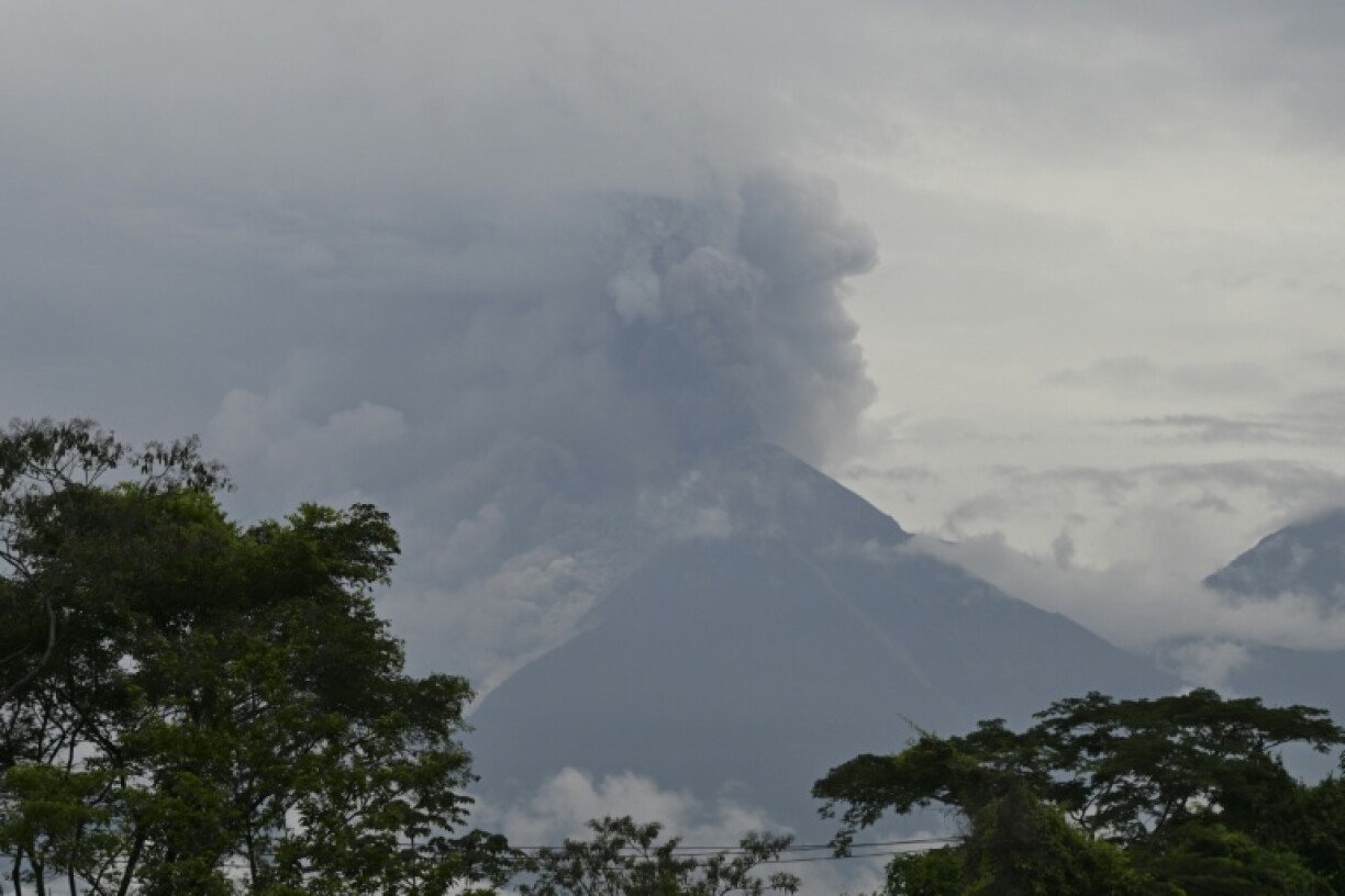 Smoke rises from Guatemala's Fuego volcano