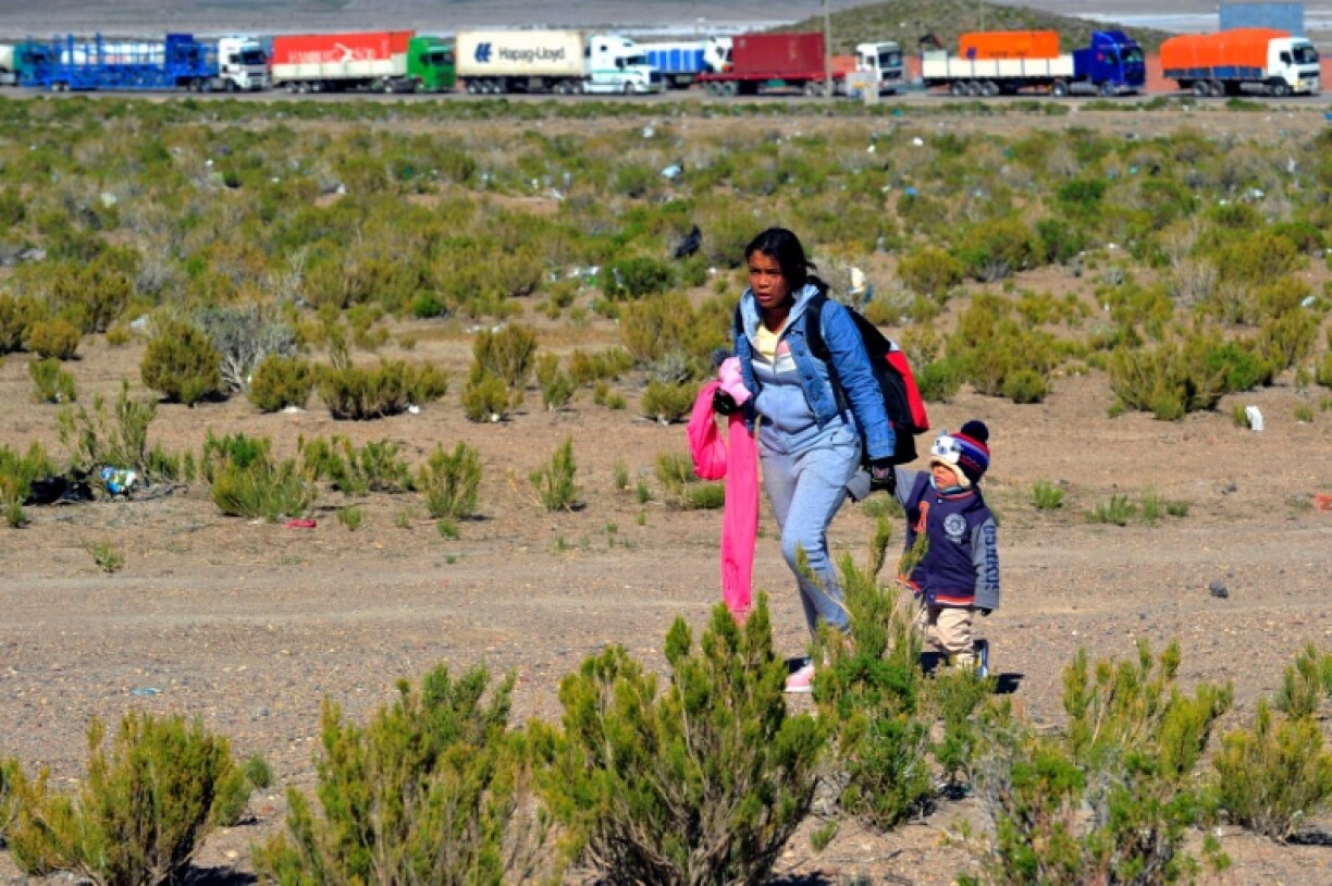 Most irregular entries occur near the town of Colchane on the Bolivian border