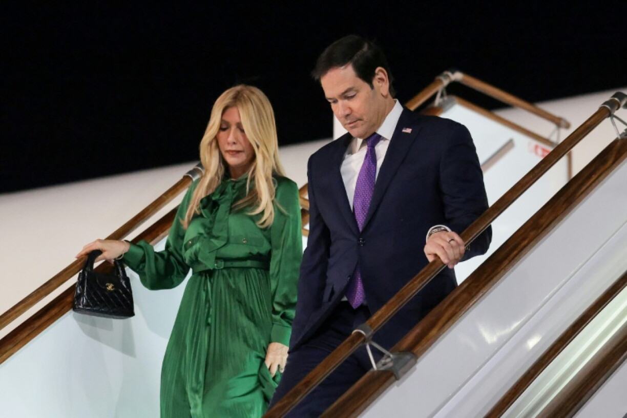 Rubio and his wife Jeanette arrived in Samarkand on Sunday