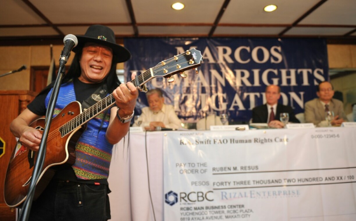 Freddie Aguilar, seen here performing in 2011, has died