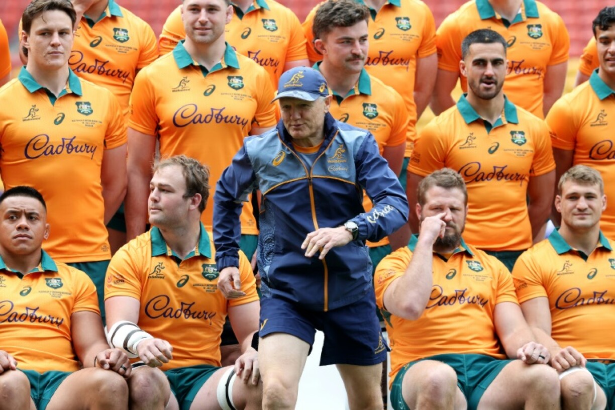World Rugby said it was disappointed in Wallabies coach Joe Schmidt (C) questioning its player safety commintments