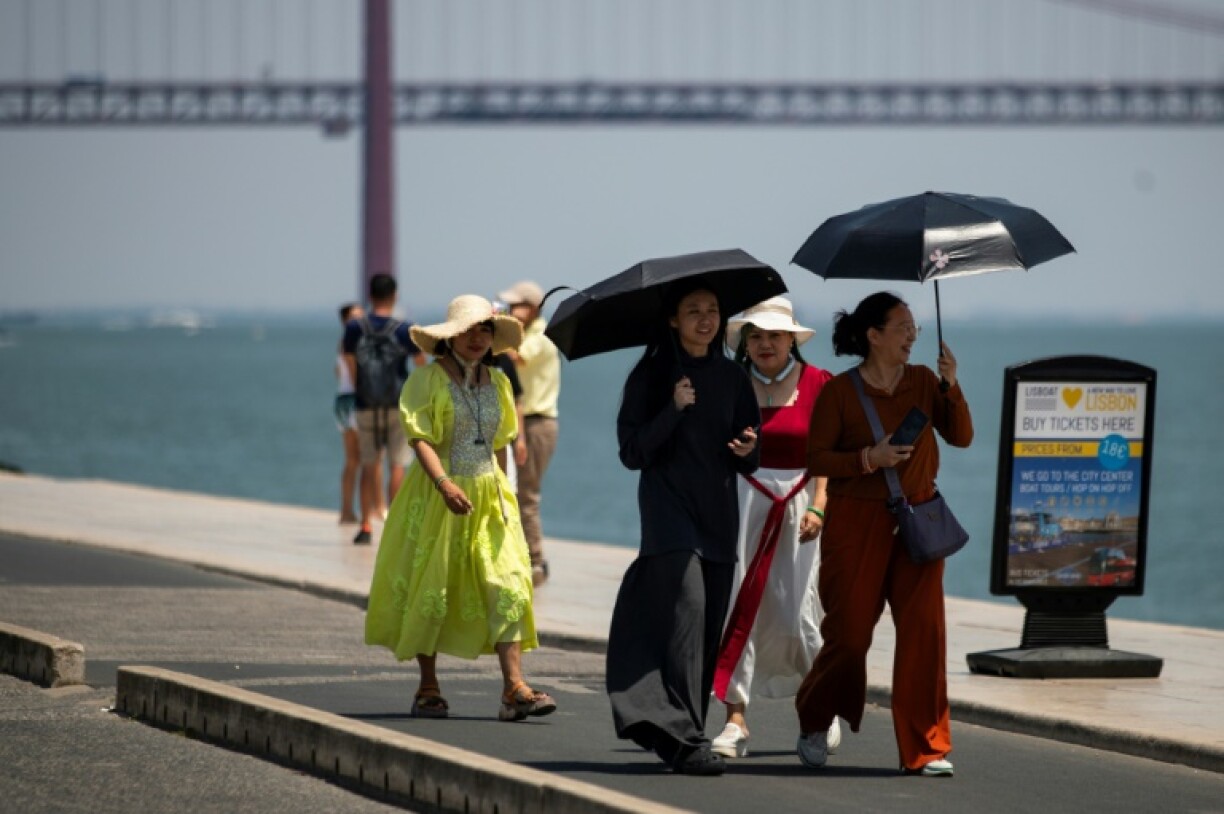 Temperatures have climbed to 44 degrees Celsius (111 Fahrenheit) in some places