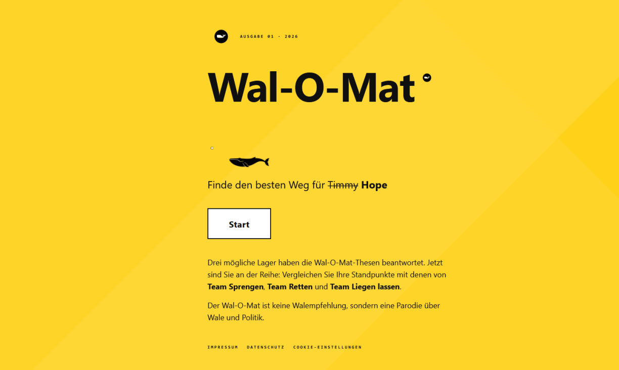 D'Startsäit vum Wal-O-Mat