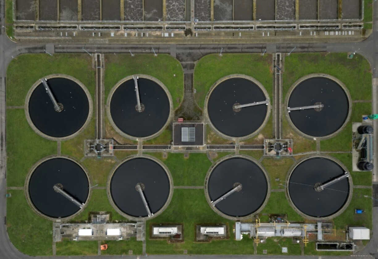 A sewage treatment plant for London supplier Thames Water, one of the firms hit by the bonus ban