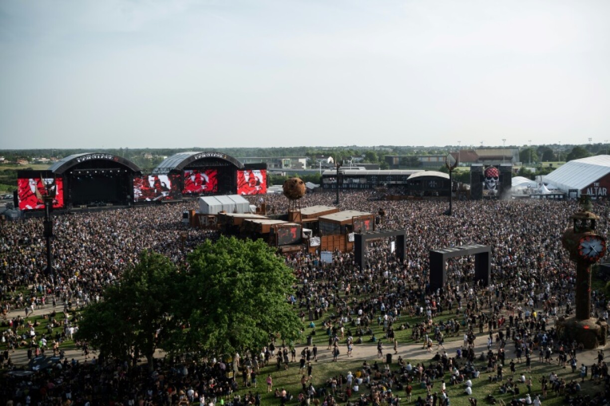 Le festival Hellfest le 17 juin 2022, à Clisson, en Loire-Atlantique