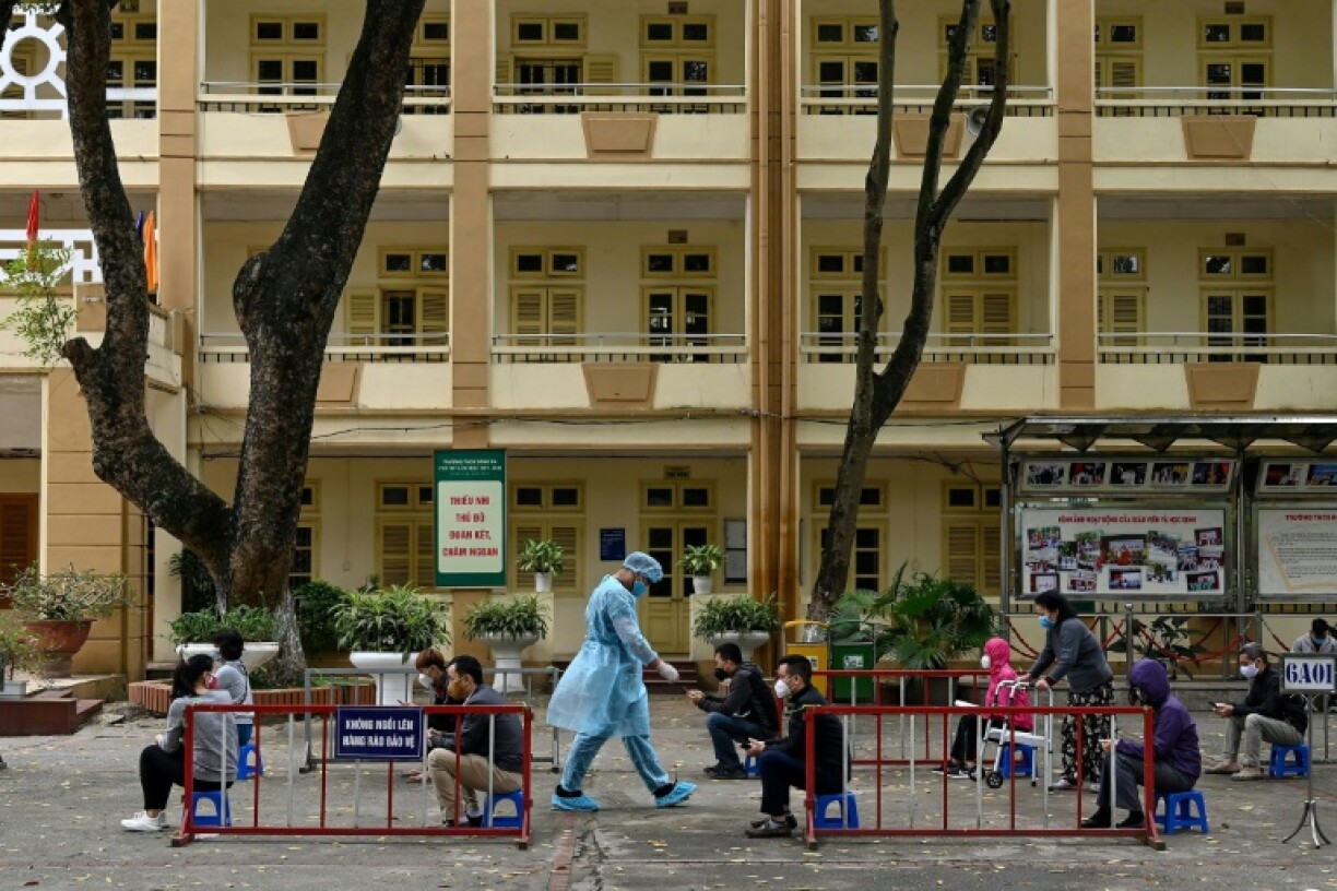 Coronavirus testing in Hanoi, Vietnam