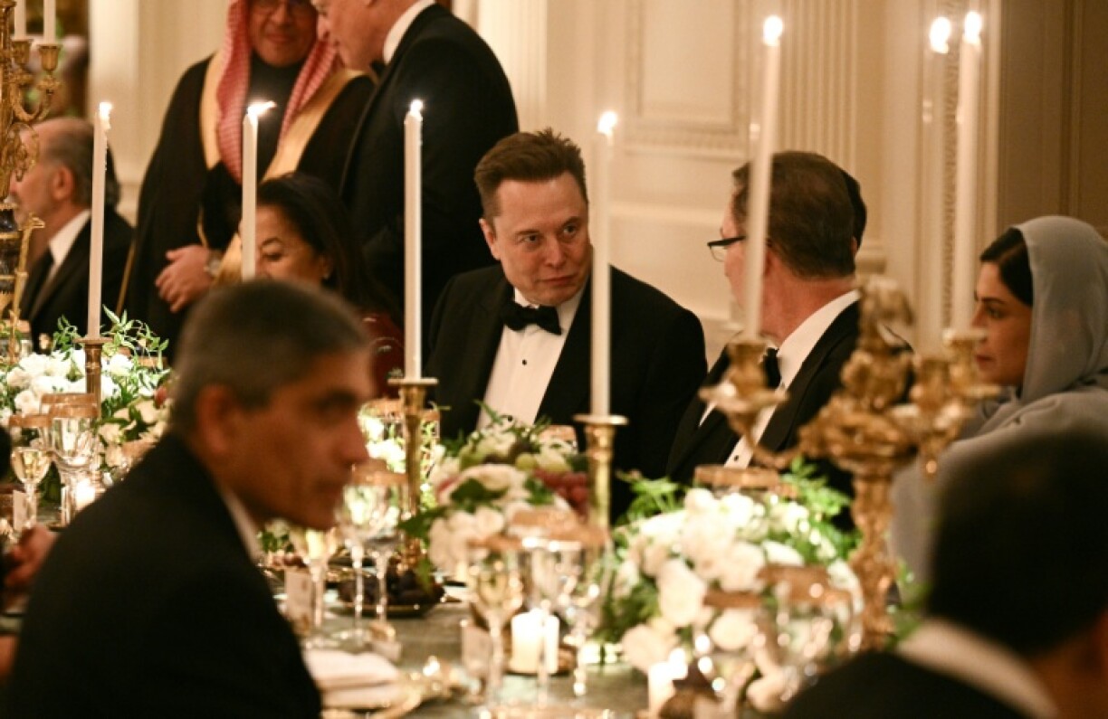 Billionaire Elon Musk was among those attending the official dinner at the White House