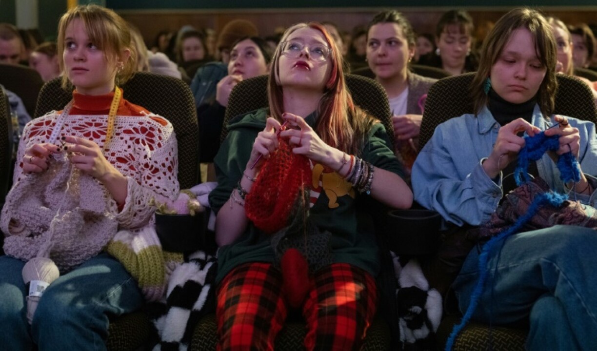 Knitting and crocheting in cinemas has become popular across Europe after Nordic countries trailblazed the trend