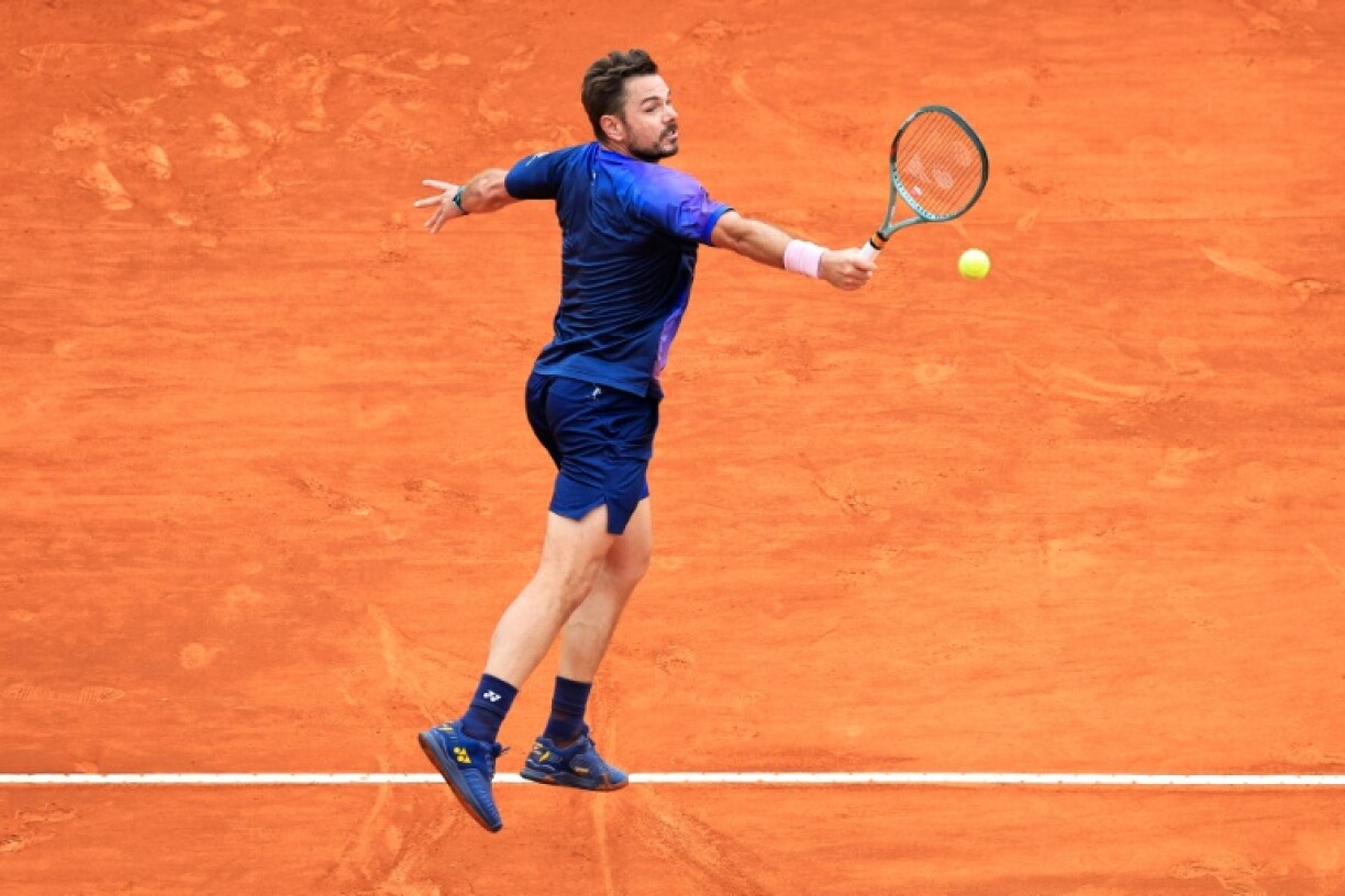 Le Suisse Stan Wawrinka au 1er tour du Masters 1000 de Monte-Carlo contre le Chilien Alejandro Tabilo le 7 avril 2025