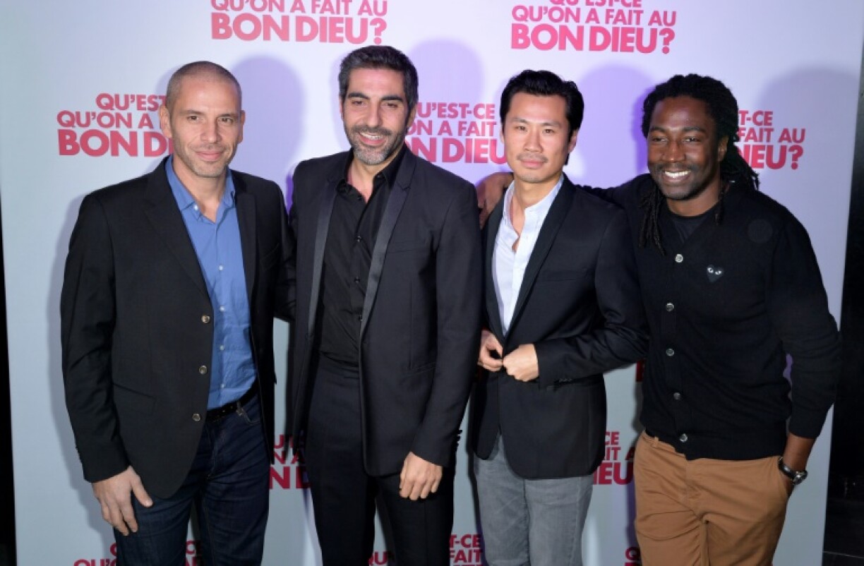 (de G à D) Medi Sadoun, Ary Abittan, Frédéric Chau et Noom Diawara, les acteurs de