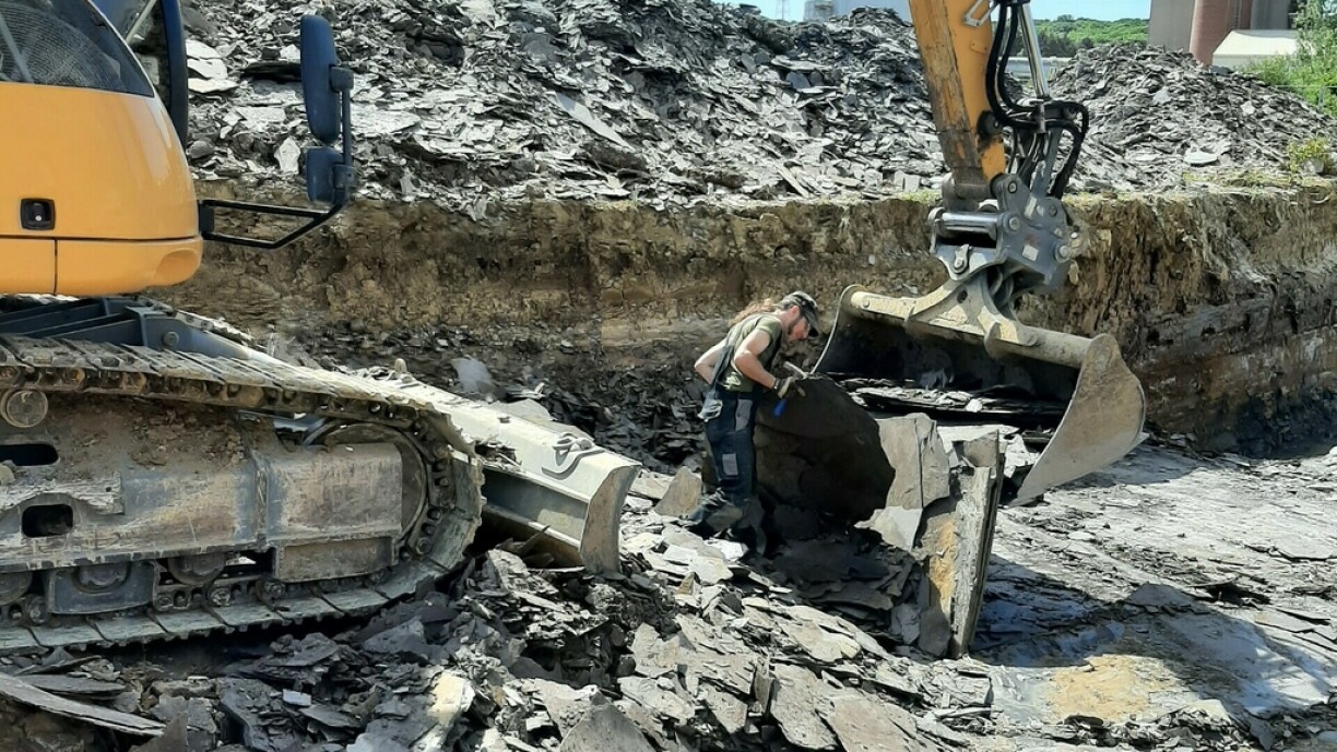 De Ben Thuy bei enger Ausgruewung zu Nidderkäerjeng.