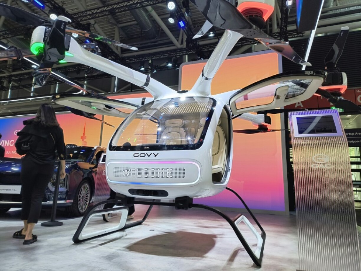 The Govy AirCab two-seater electric 'flying car', made by a subsidiary of Chinese carmaker GAC