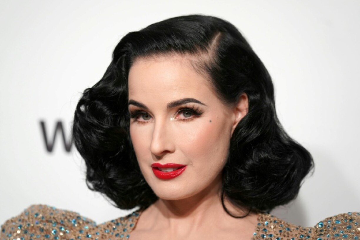 Dita Von Teese le 9 février 2020 à Hollywod