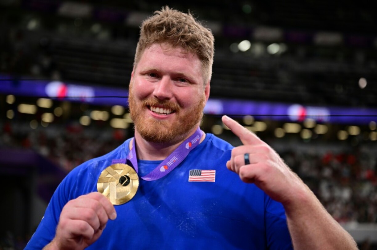 Ryan Crouser became the first man to win three successive shot put world titles in over 30 years