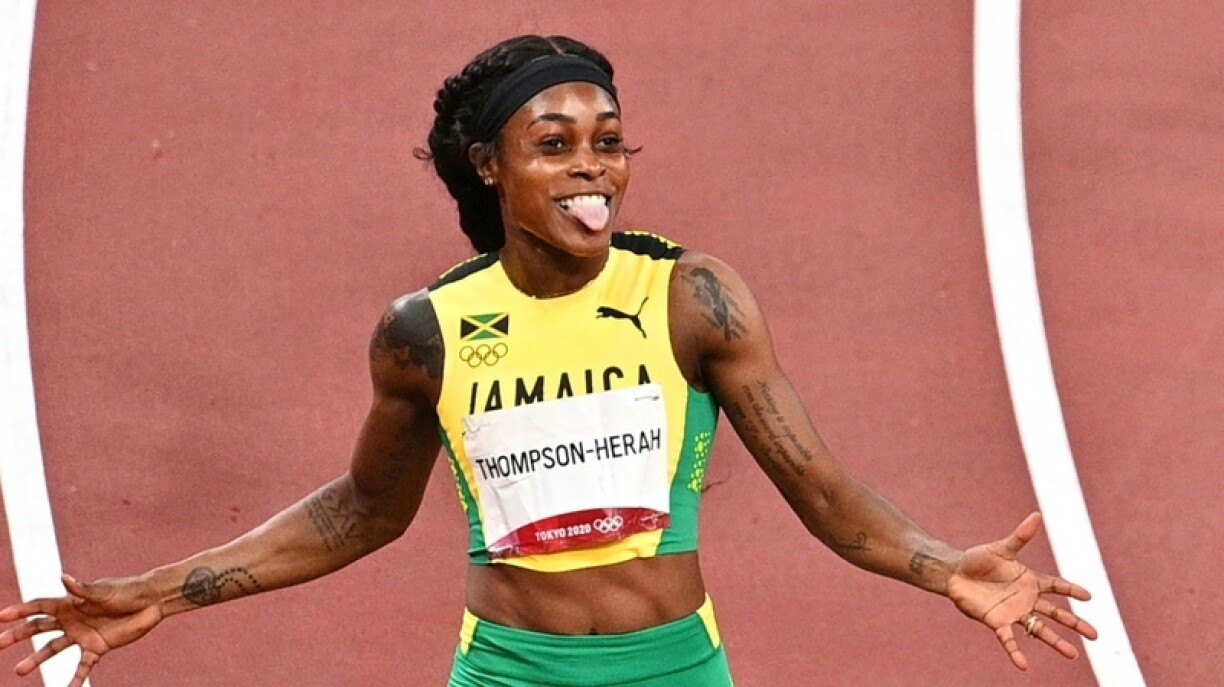 Elaine Thompson-Herah verpasst Weltrekord knapp.