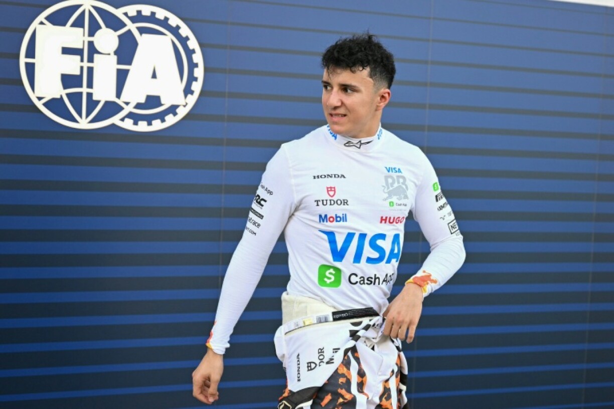 Isack Hadjar after crashing during qualifying at last week's US Grand Prix