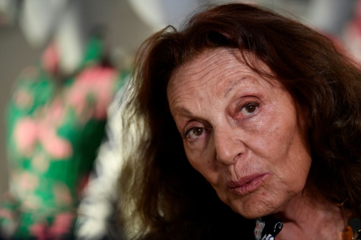 La créatrice de mode Diane von Furstenberg au Musée Mode et Dentelle, le 20 avril 2023 à Bruxelles