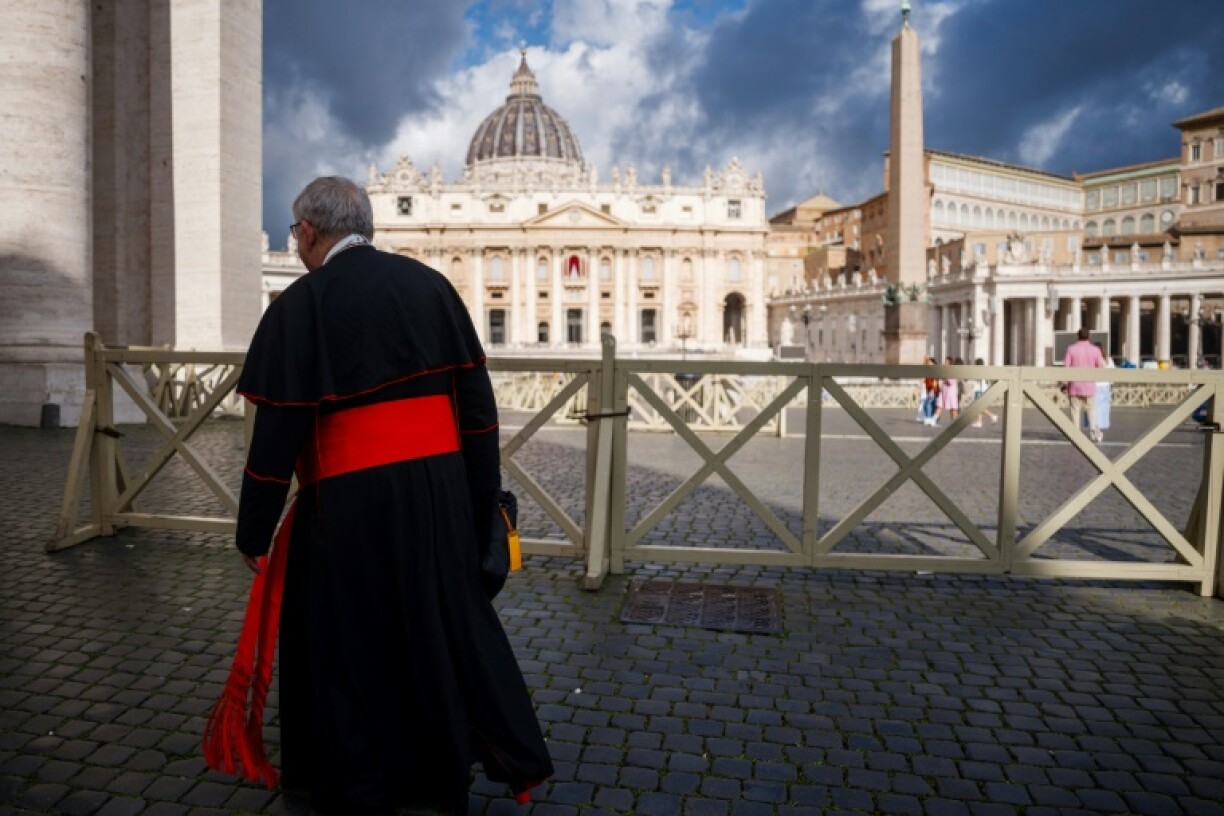 Catholic cardinals are moving into a guest house at the Vatican ahead of the start of the closed-door conclave where they will choose a new pope