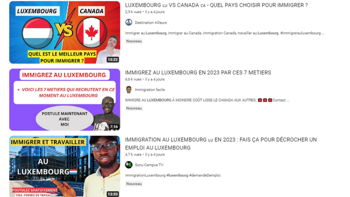 Un exemple de vidéos qui se multiplient ces dernières semaines sur Youtube.