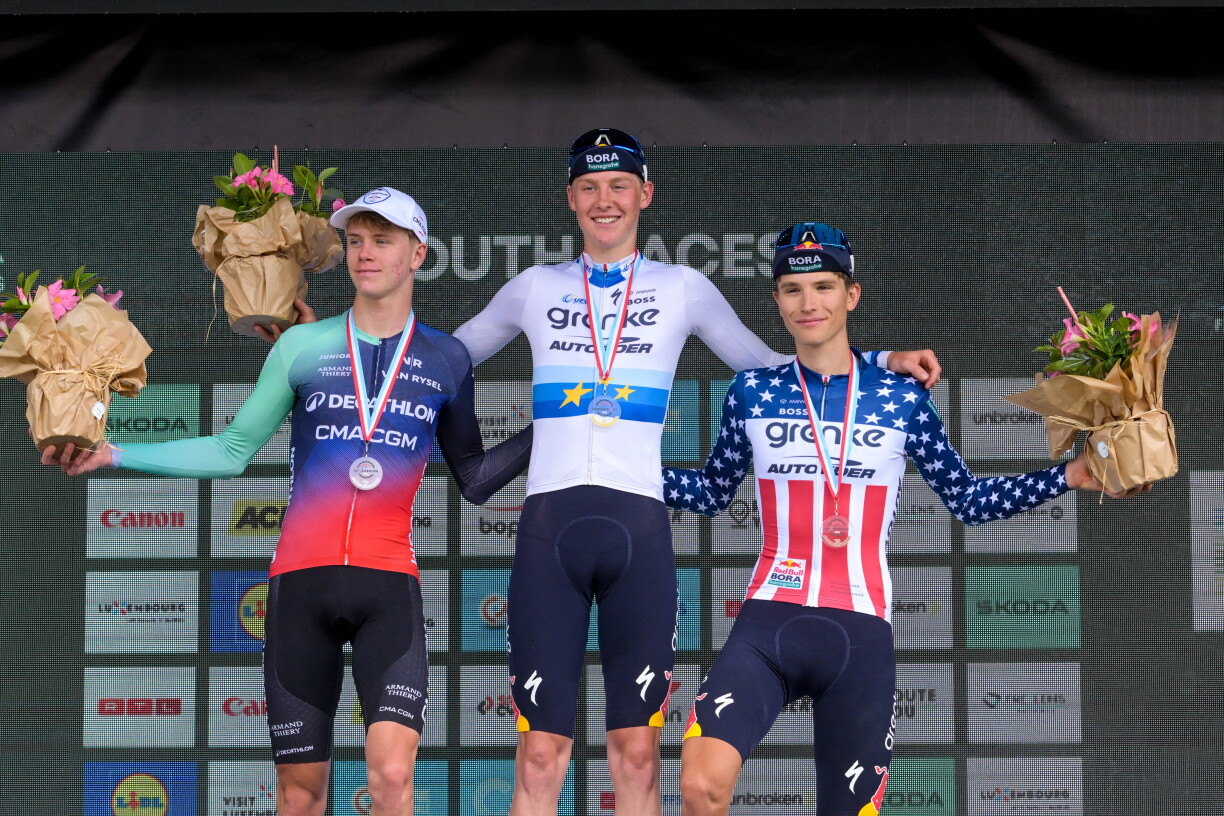 De Podium vum Grand Prix de Luxembourg