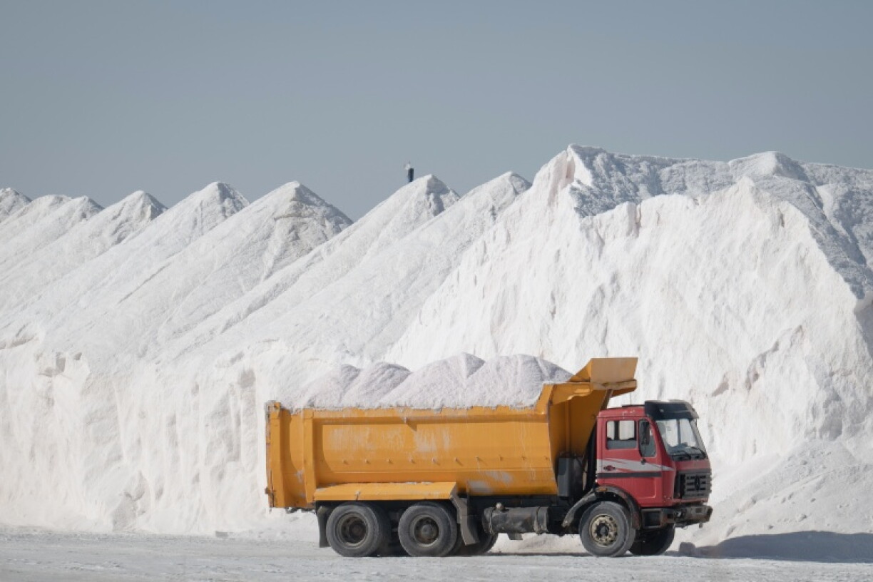 Salt from Turkey's Tuz Golu lake is exported around the world