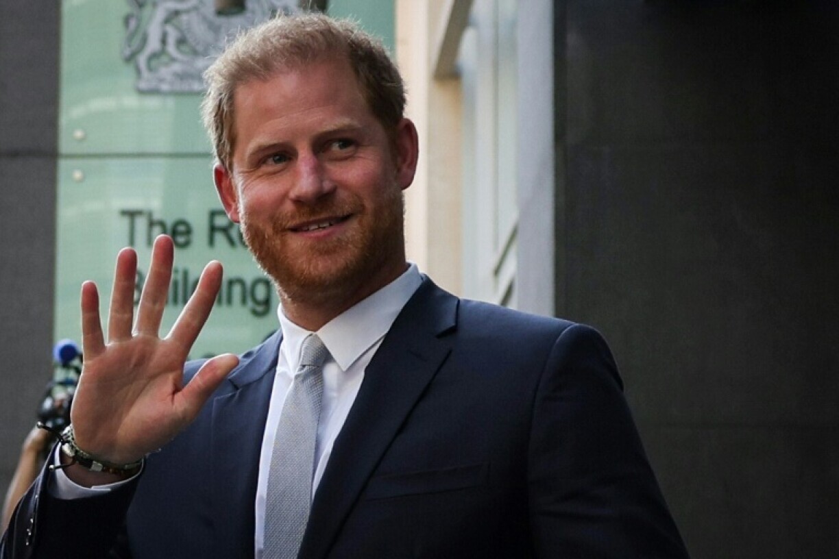 Le prince Harry à la sortie de la Haute Cour de Londres, le 7 juin 2023