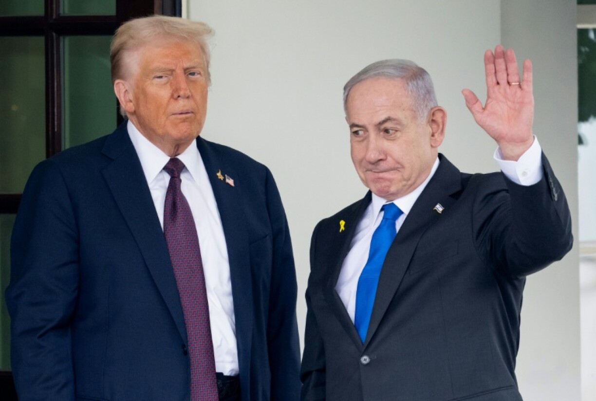 Le président américain Donald Trump et le Premier ministre israélien Benjamin Netanyahu à Washington, le 29 septembre 2025