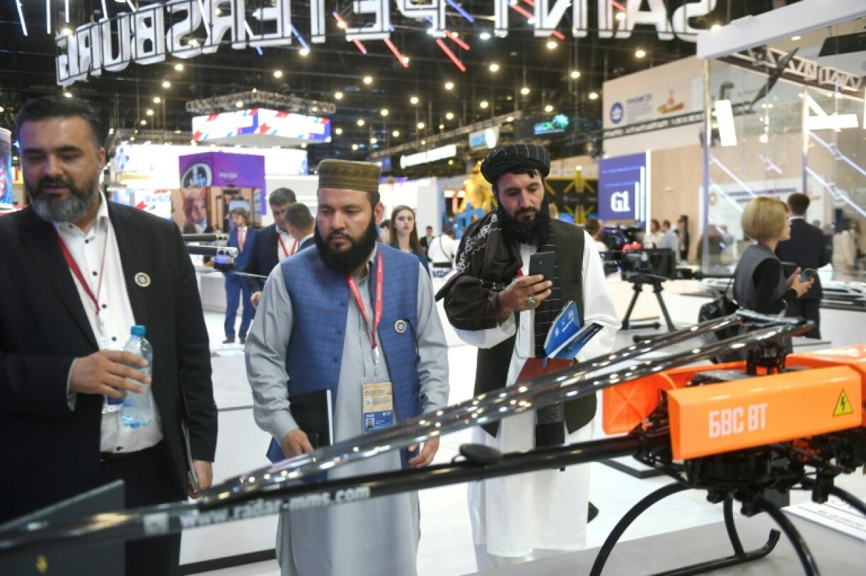 Taliban officials were also spotted at the expo
