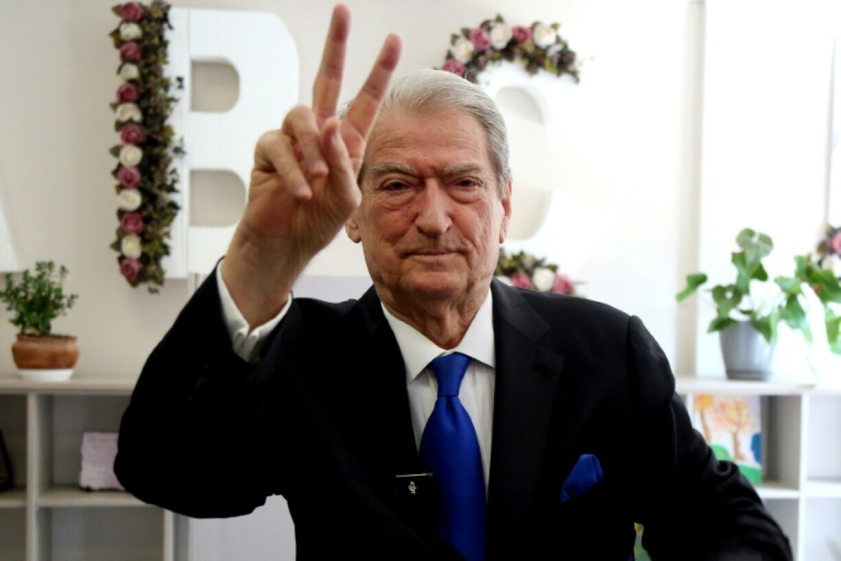 Opposition candidate Sali Berisha has been accused of ties to organised crime