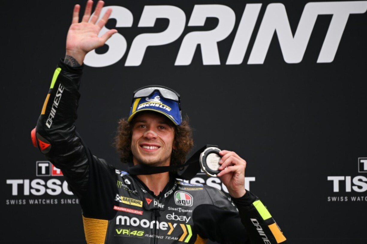 L'Italien Marco Bezzechi de l'écurie VR46, second du sprint lors du weekend du GP d'Italie au Mugello le 10 juin 2023