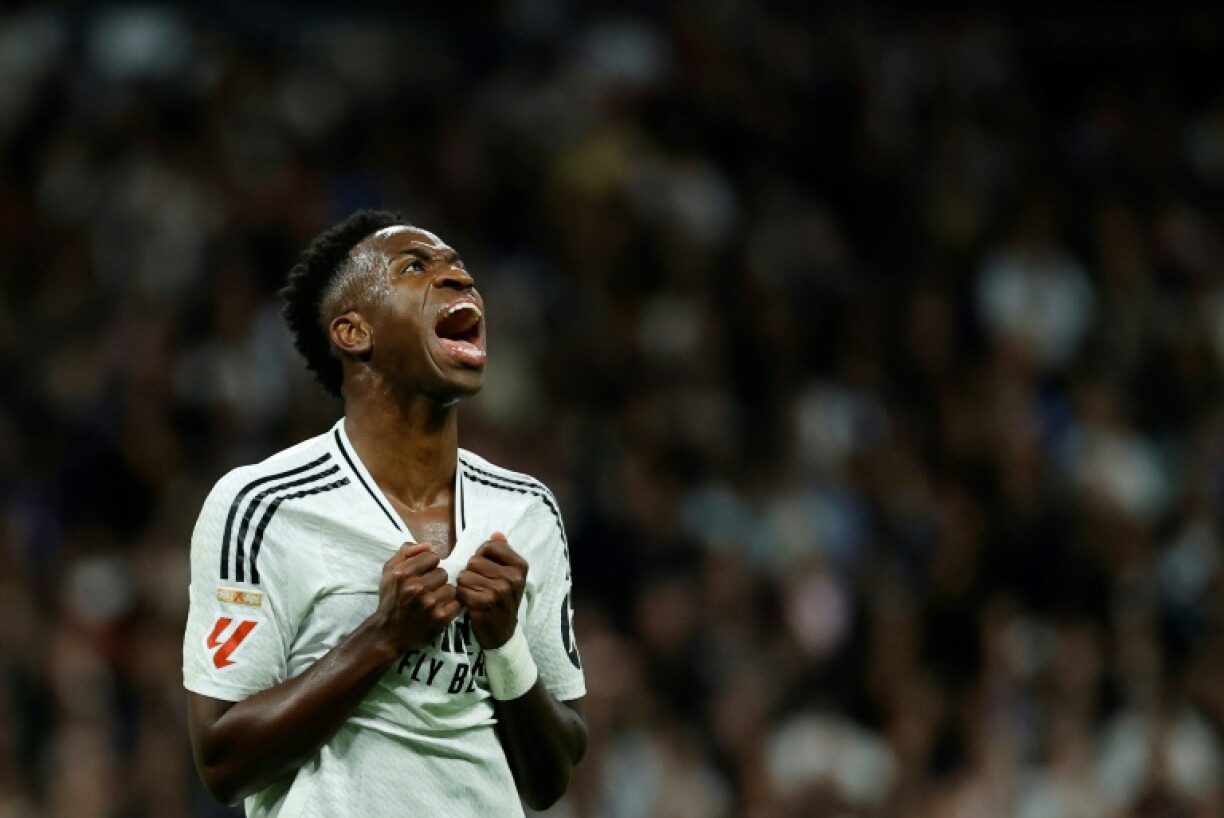 Le Brésilien Vinicius Jr lors du Clasico entre le Real Madrid et le Barça (0-4), le 26 octobre 2024 à Madrid